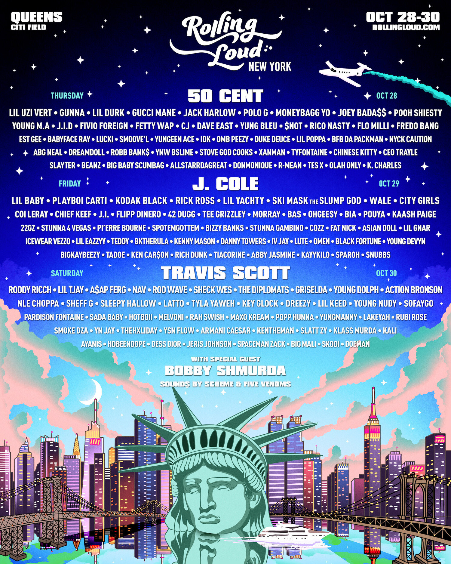 Rolling Loud Announces Set Times and Livestream Details For RL NY 2021