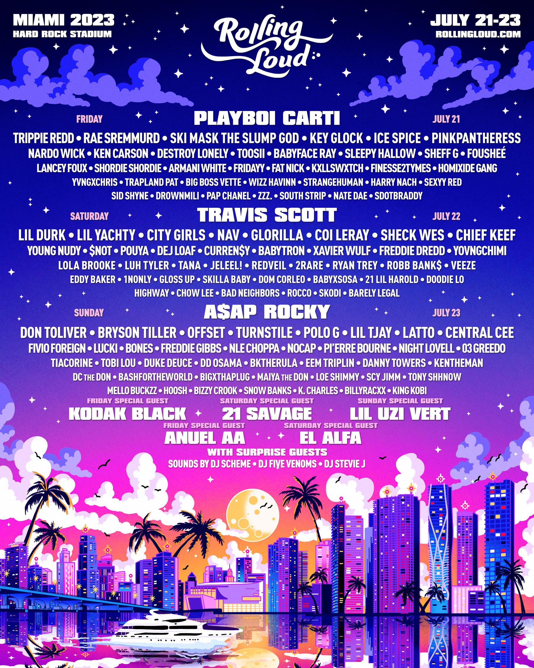 Rolling Loud Announces Merch Collab With Billionaire Boys Club for Miami  2022 - Audible Treats