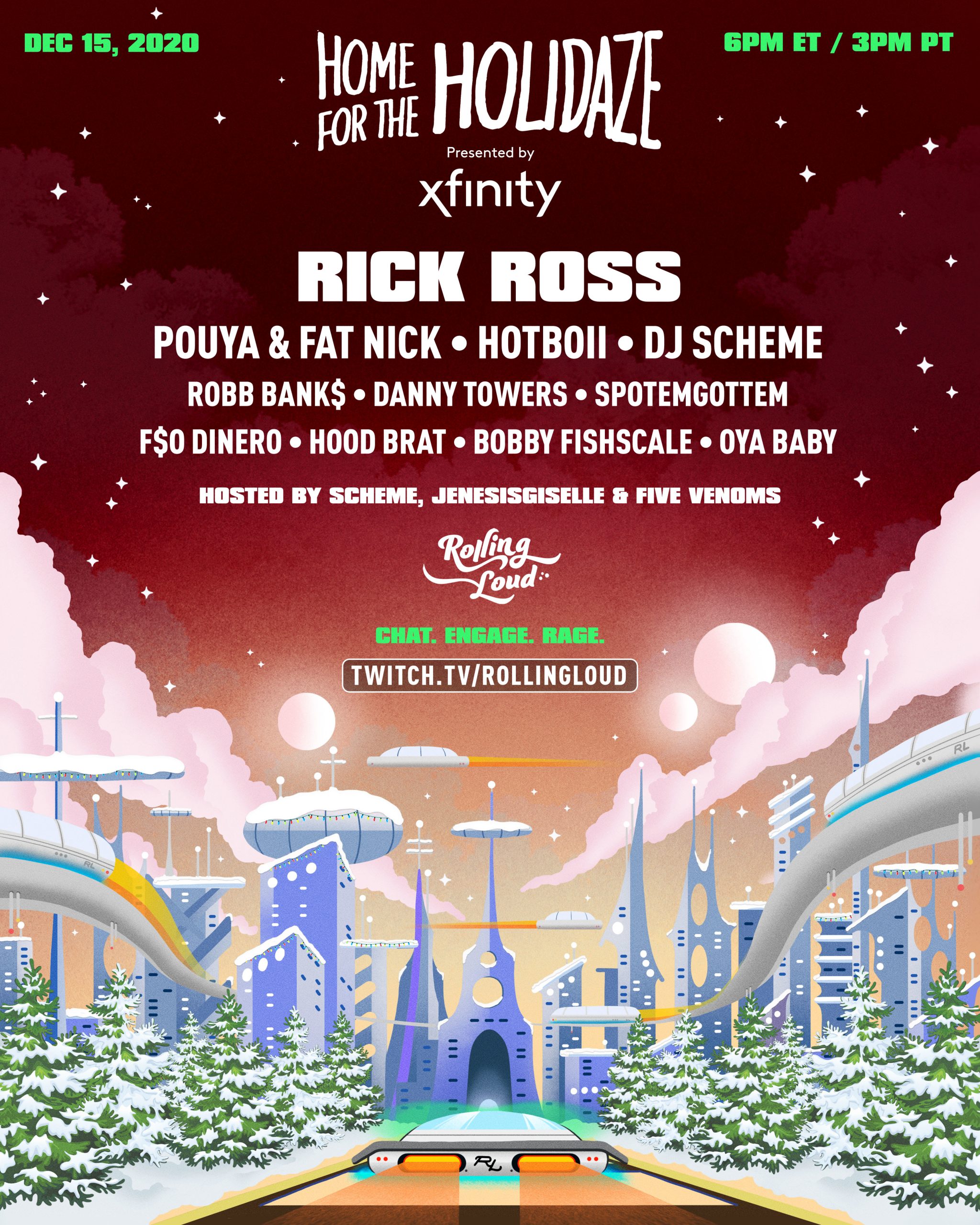 Rolling Loud Announces Home For The Holidaze Livestream As Miami 2021 Sells Out Audible Treats