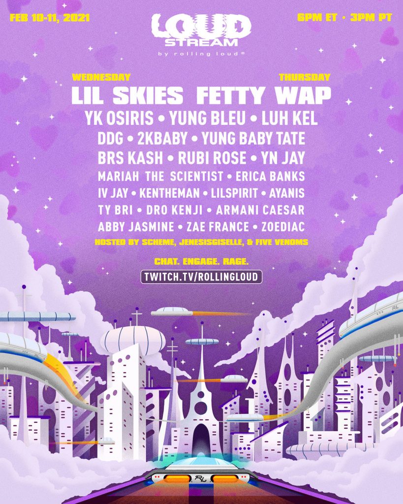 Rolling Loud Loud Stream ft Lil Skies More Airs 6pm ET On Twitch