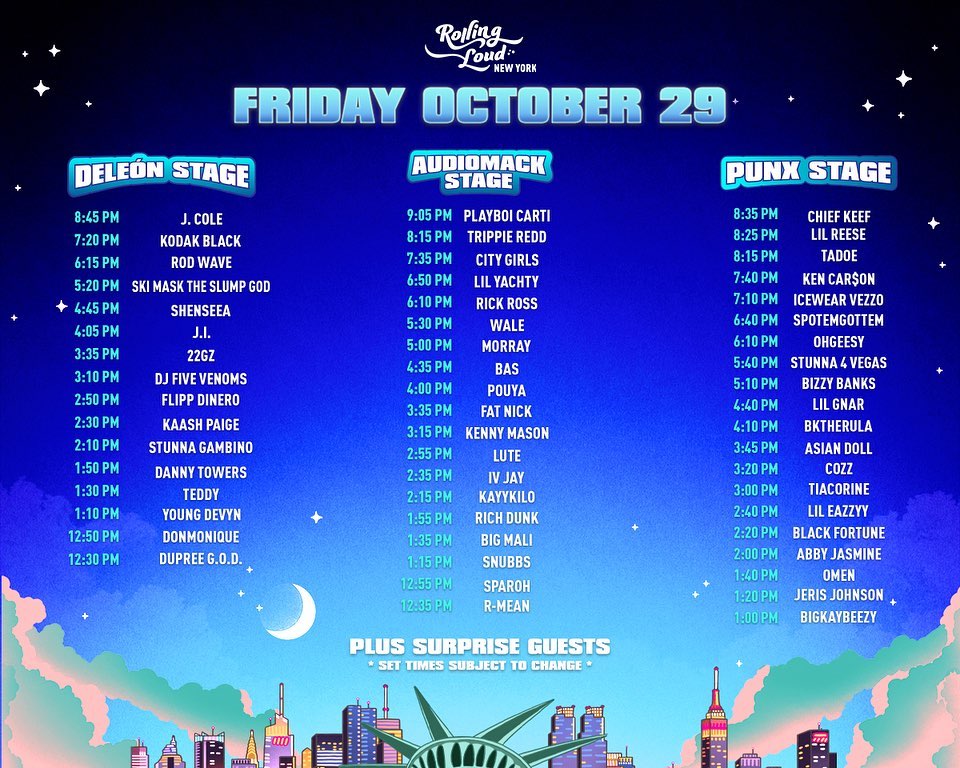 Rolling Loud Announces Set Times and Livestream Details For RL NY 2021