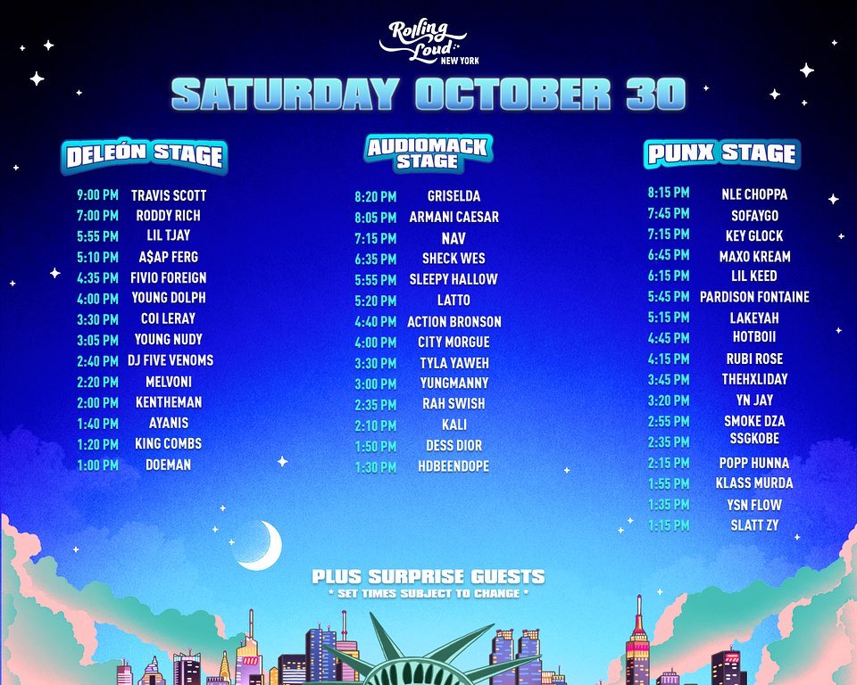 Rolling Loud Announces Set Times and Livestream Details For RL NY 2021