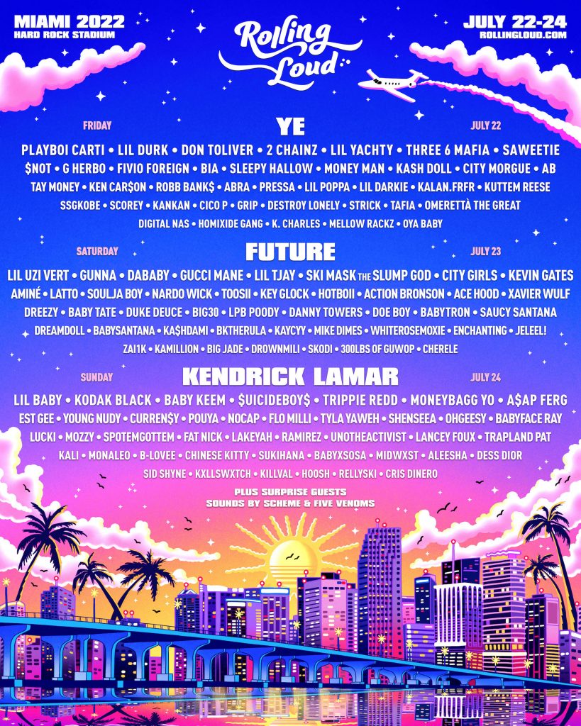Rolling Loud Recruits Kanye West, Kendrick Lamar, and Future for RL