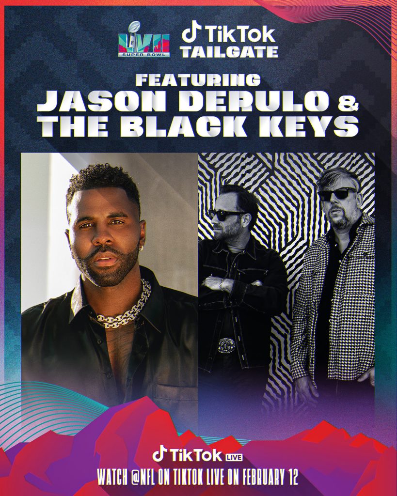 Jason Derulo and The Black Keys to Headline TikTok Tailgate at Super