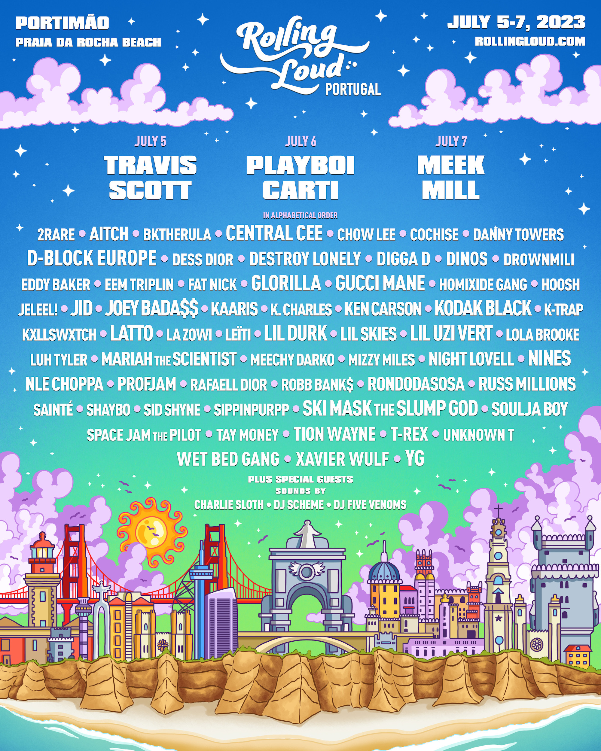 Rolling Loud Portugal 2023 Brings Travis Scott, Playboi Carti, and Meek  Mill to the Beaches of Portimåo - Audible Treats
