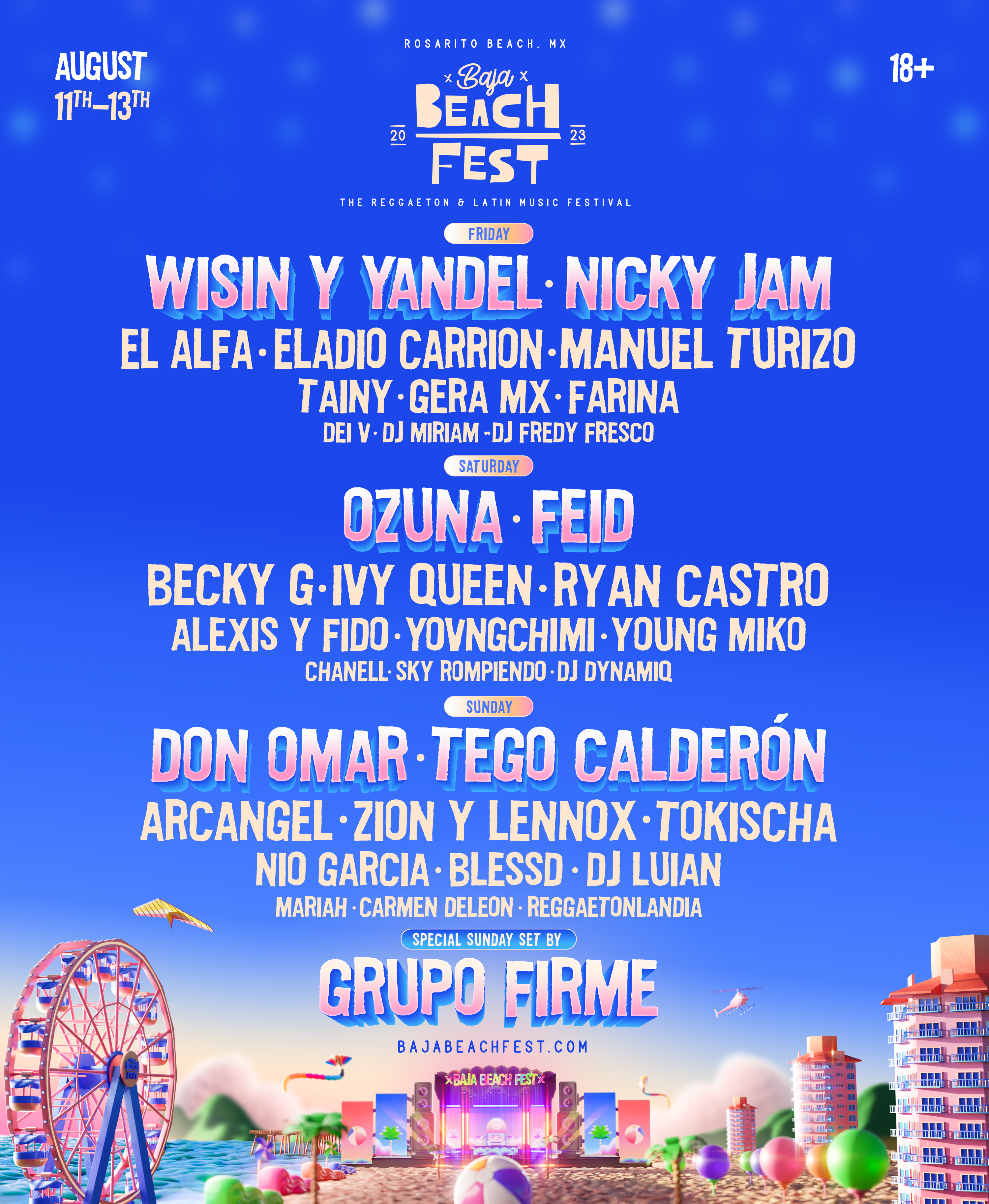 Baja Beach Fest 2022 Lineup Includes Daddy Yankee!!! - The Hype Magazine