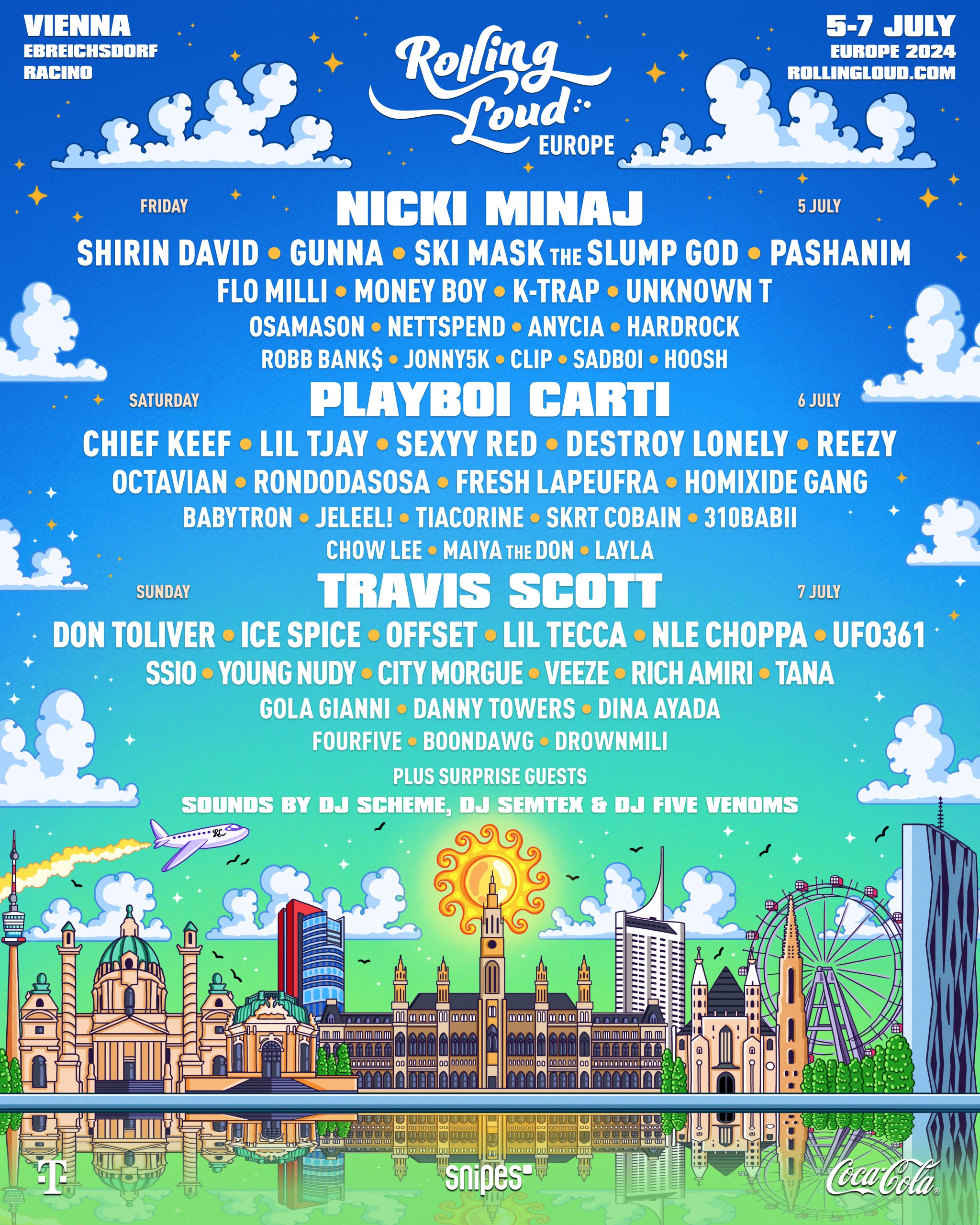 Rolling Loud Announces Travis Scott, Nicki Minaj, and Playboi Carti as ...